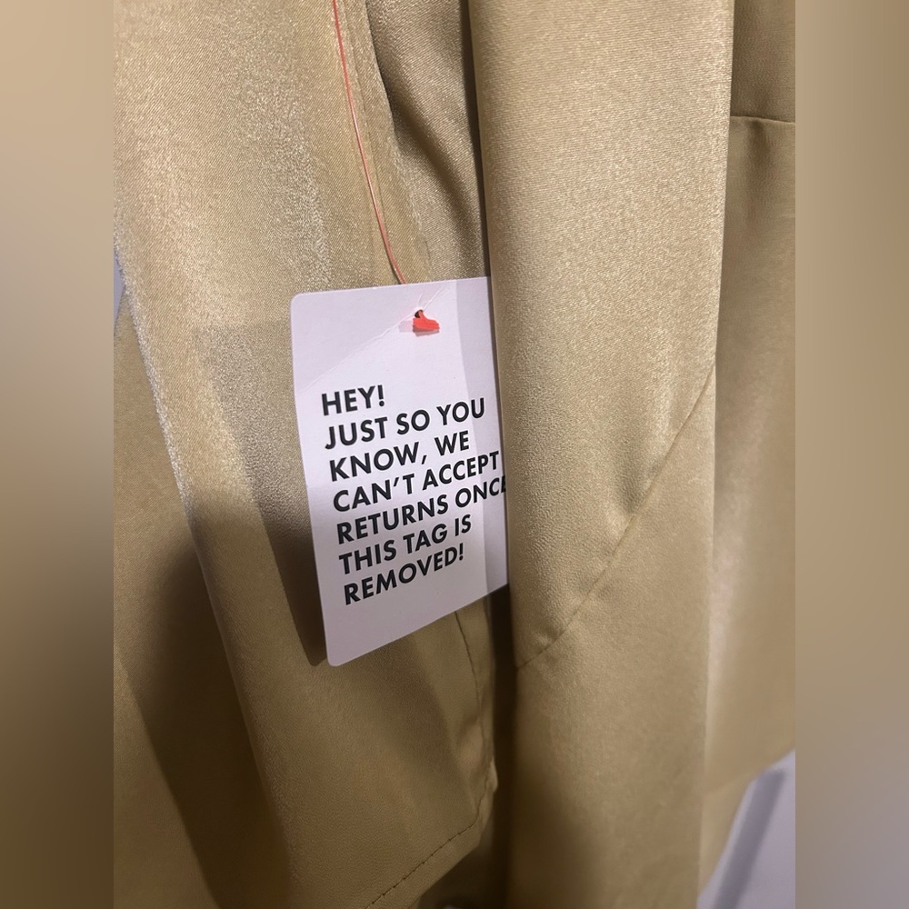 SATIN HALTER CROSSOVER SKIRT MAXI DRESS IN LIGHT OLIVE-GREEN - Picture 8 of 8